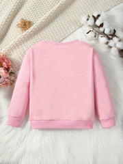 Sassy Mama Print Sweatshirt for Little Girls