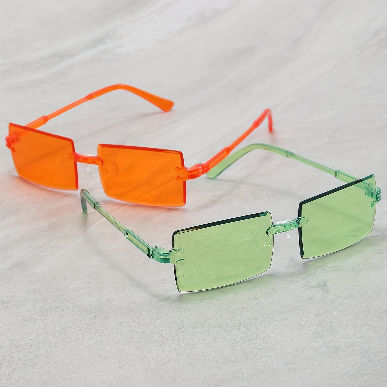 Personalized Small Square Frame Sunglasses for Men and Women
