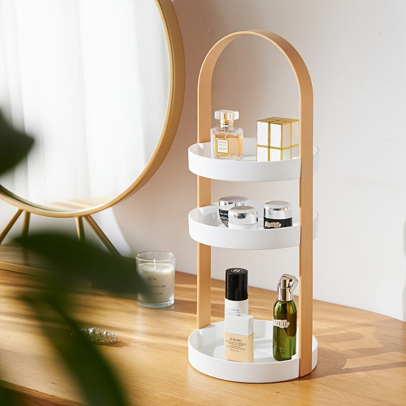 3 Layer Cosmetics Organizer Stand Coffee Table Snack Fruit Cupcake Rack