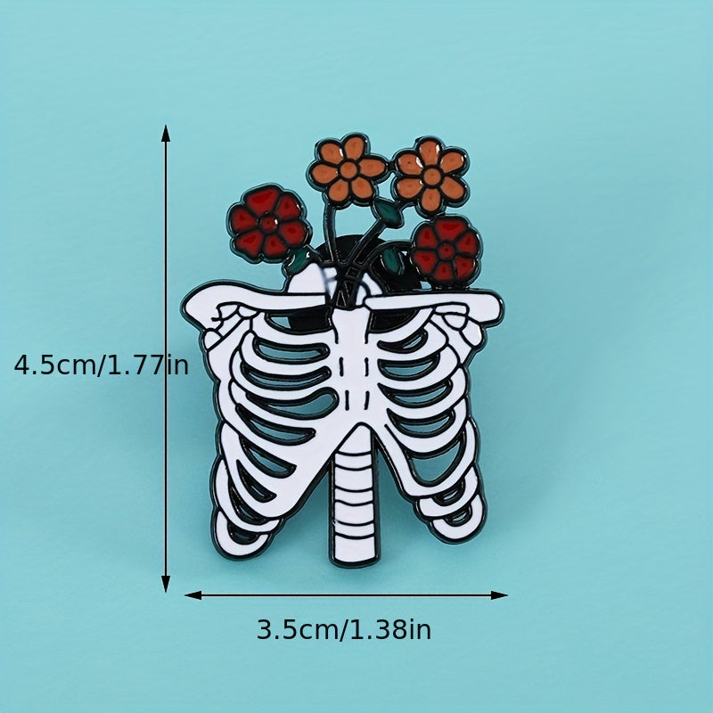 Paint Dripping Halloween Decoration Brooch Metal Clothing Accessories