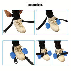 Adjustable Ankle Strap For Cable Machine D Ring Ankle Cuffs Gym Workout Exercise