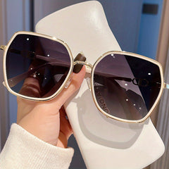 Large Polygon Sunglasses Glitter Summer UV400 Sun Shades Driving Beach