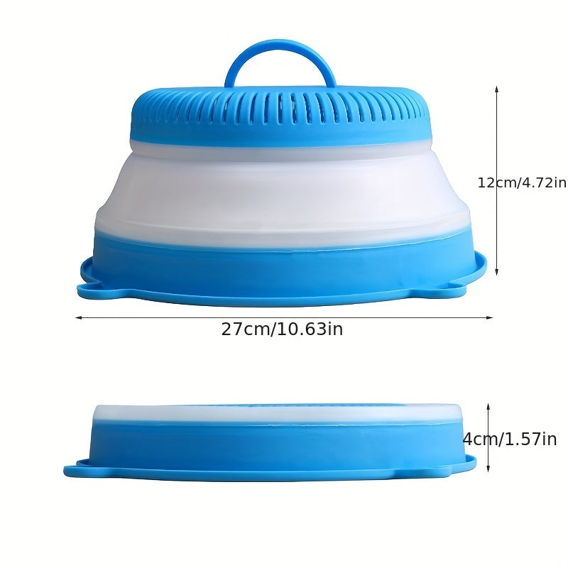 Foldable Vegetable Cover Drainer Basin Multifunctional Food Cover