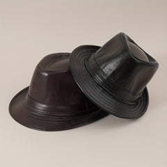 British Style Jazz Hat Male Spring Autumn Retro Curved Brim Top Hat