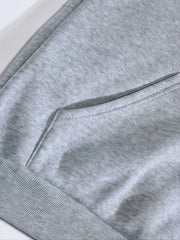 Letter Print Drawstring Hoodie Loose Hooded Sweatshirt