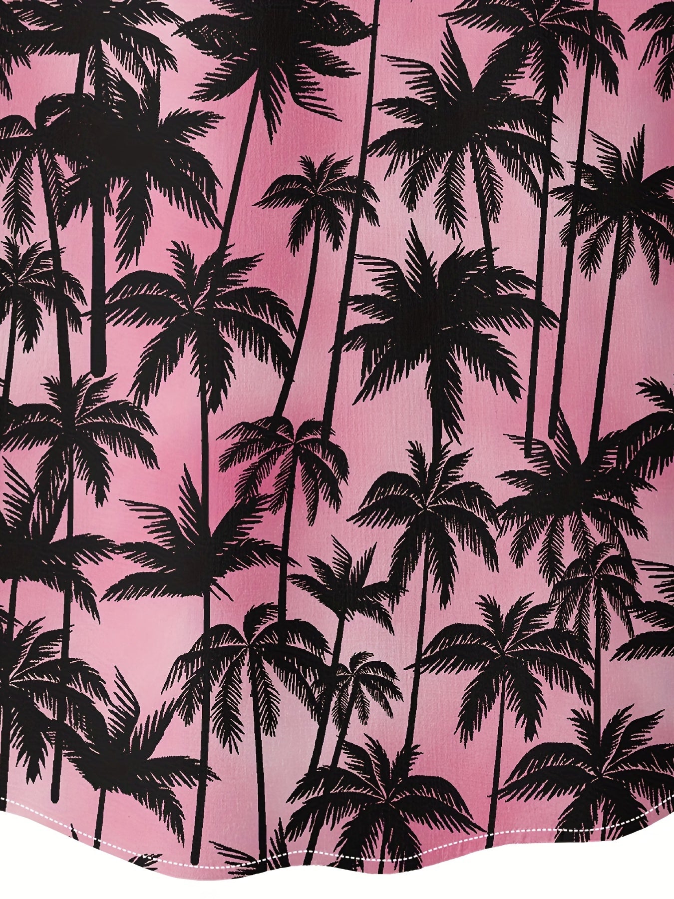 Men's Coconut Tree Camp Collar Hawaiian Shirt Short Sleeves