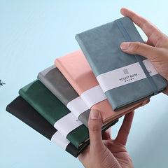 Pocket Grid Notebook w/ Pen Holder 100 Sheets 8.0x11.0cm