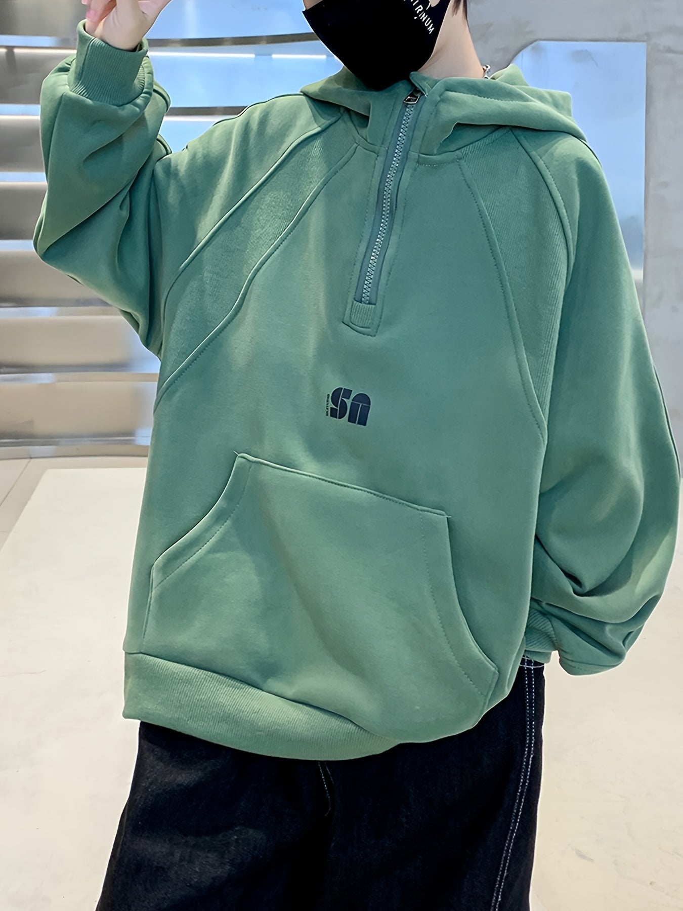 Boys Hooded Sweatshirt Long Sleeve Top