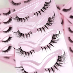 7 Pairs Fox Eye False Eyelashes Daily Stage Makeup Eyelashes