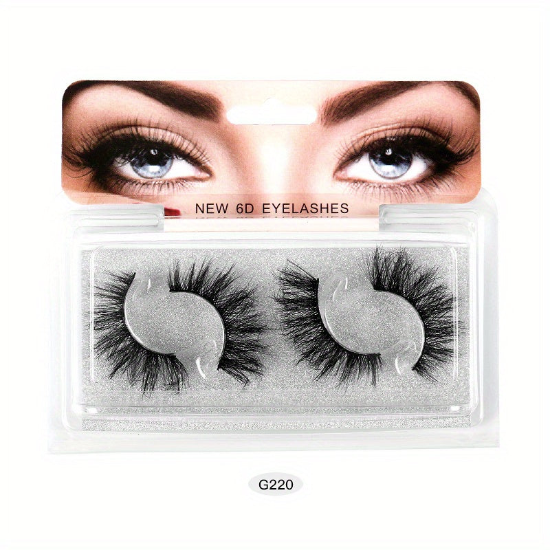 5D Cross False Eyelashes High Faux Mink Long Messy Eyelashes