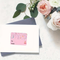 300pcs Happy Birthday Gift Tags Name Tags Stickers 3.81x5.08cm Rectangle