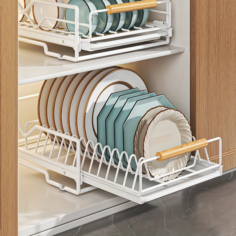 Kitchen Drain Dish Rack Iron Plate Drying Rack Large Capacity Dish Drainer