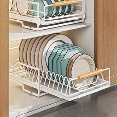 Kitchen Drain Dish Rack Iron Plate Drying Rack Large Capacity Dish Drainer