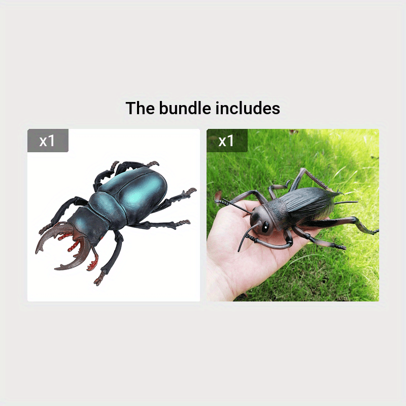 Realistic Insect Toy Set Ants Crickets Spiders Scorpions Ladybugs Dragonflies