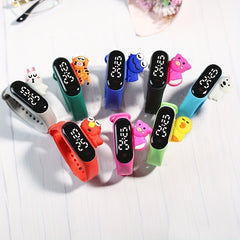 Children's Cartoon LED Watch Waterproof Kids Bracelet Sports Electronic