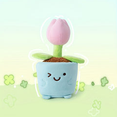 Plant Potted Plush Toys Tulip Mushroom Aloe Vera Begonia Lucky grass Plant Doll