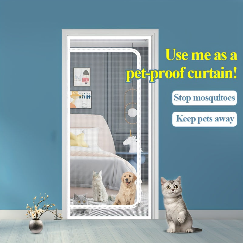 Strong Reinforced Screen Door Keeps Pets Inside Home