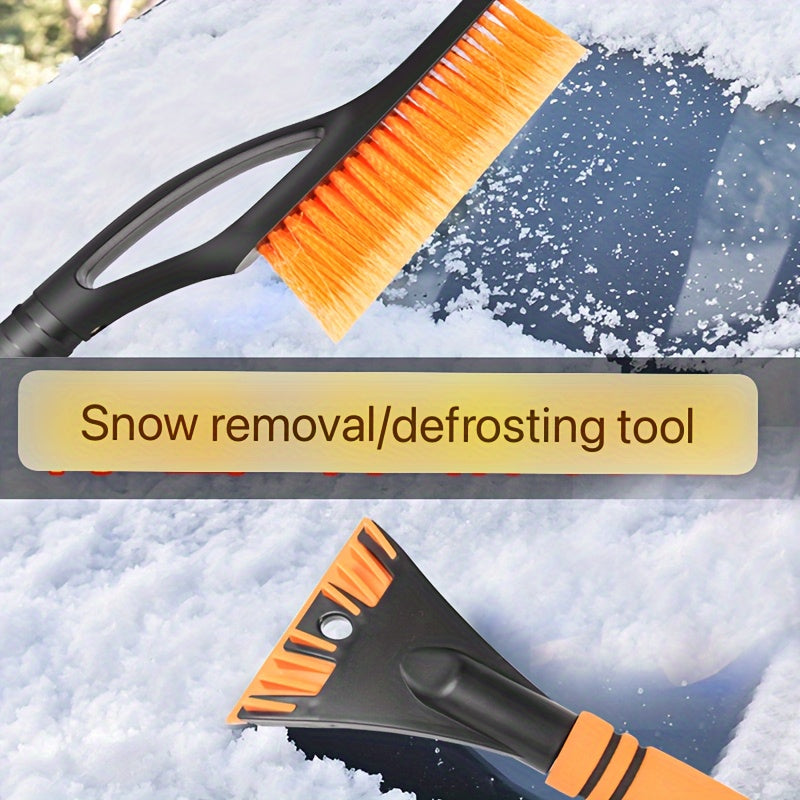 Snow Shovel with Brush Ice Removal Tool for Winter Driving