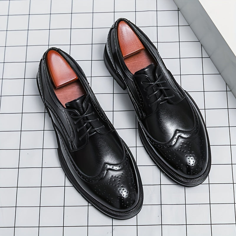 Men's Lace Up Brogue Style Formal Shoes