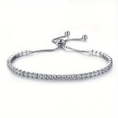 Crystal Tennis Adjustable Bracelet