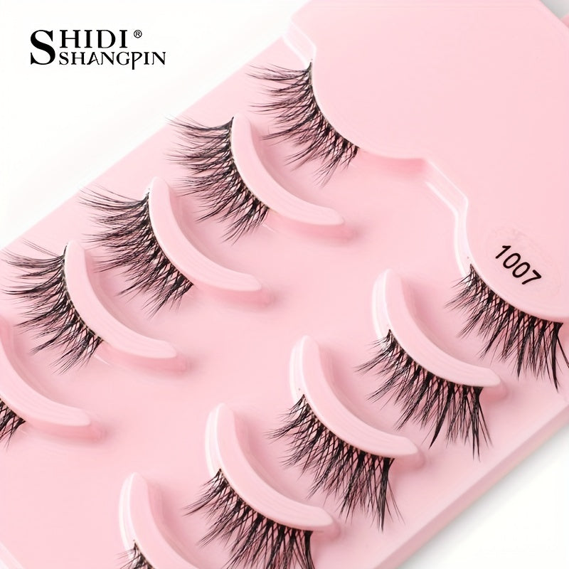 5 Pairs Half False Eyelash Natural Fluffy Cat Eyes Makeup Tool
