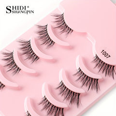 5 Pairs Half False Eyelash Natural Fluffy Cat Eyes Makeup Tool