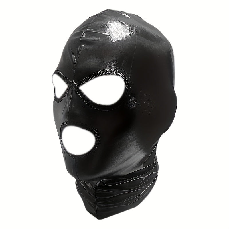 Faux Leather Halloween Mask Breathable Stretchy Accessory Cosplay Stage Parties