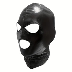Faux Leather Halloween Mask Breathable Stretchy Accessory Cosplay Stage Parties