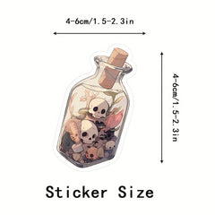 61pcs Inspirational English Graffiti Stickers for Water Bottle Car Computer