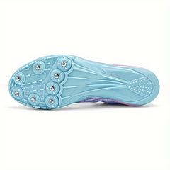 Women's Wing Pattern Track Running Shoes Low Spike Cleats