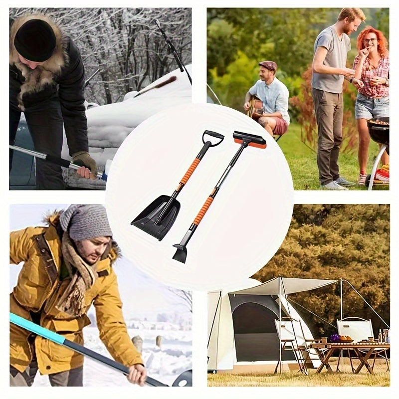 Retractable Aluminum Handle Car Emergency Snow Shovel