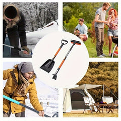Retractable Aluminum Handle Car Emergency Snow Shovel