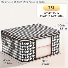 Large Clothes Storage Box Portable Quilt Container Organizer