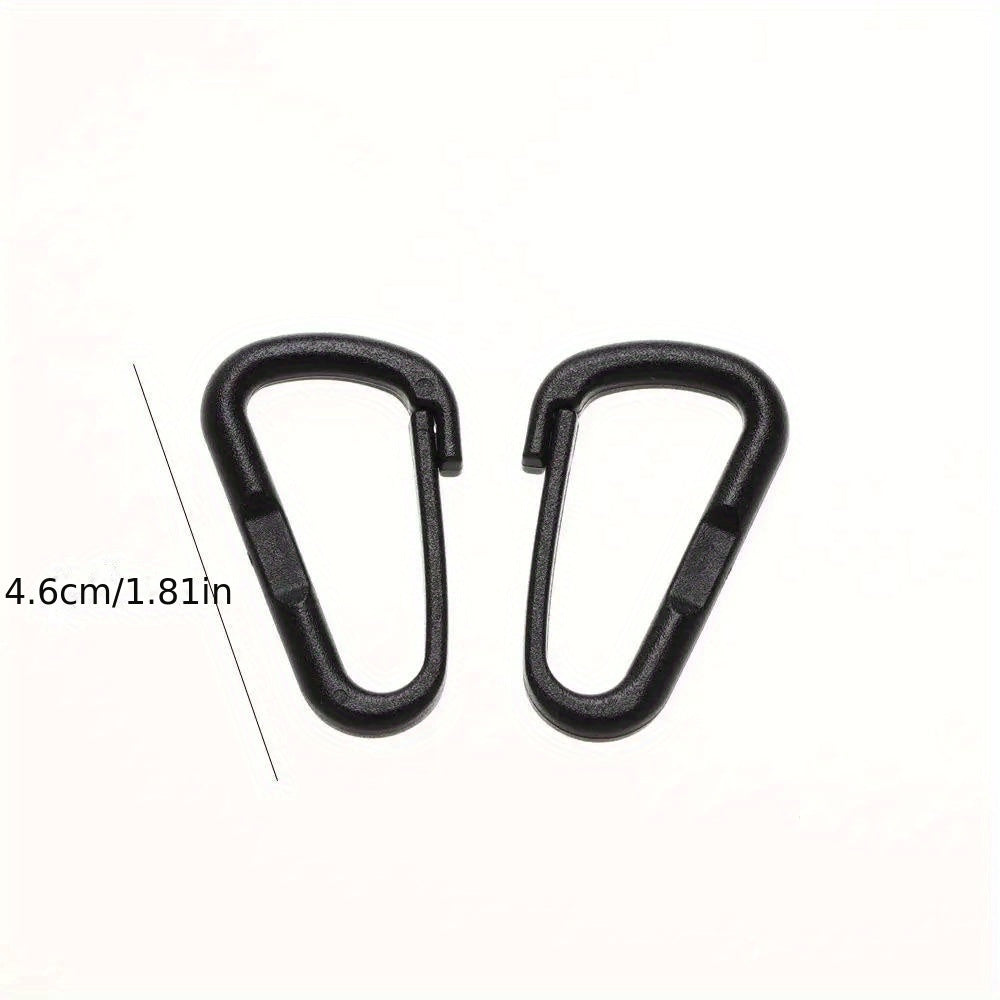 10pcs Nylon Carabiner Bottle Hanging Buckle Keychain Outdoor Camping Hiking