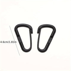 10pcs Nylon Carabiner Bottle Hanging Buckle Keychain Outdoor Camping Hiking