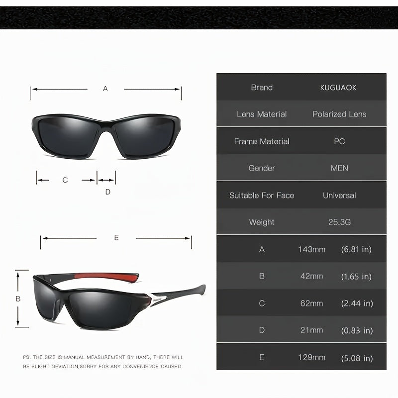 DORESS Polarized Sports Sunglasses for Men - 100 UV Protection