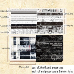 4pcs Retro Printing Diary Decorative Stickers
