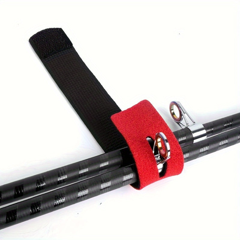 12pcs Stretchy Fishing Rod Holder Strap Wrap & Protect Rods