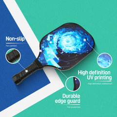 Fiberglass Surface Pickleball Set with Paddle, Ball, Bag, Grip
