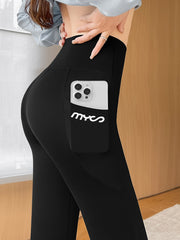 High Waist Leggings With Pocket Workout Yoga Pants