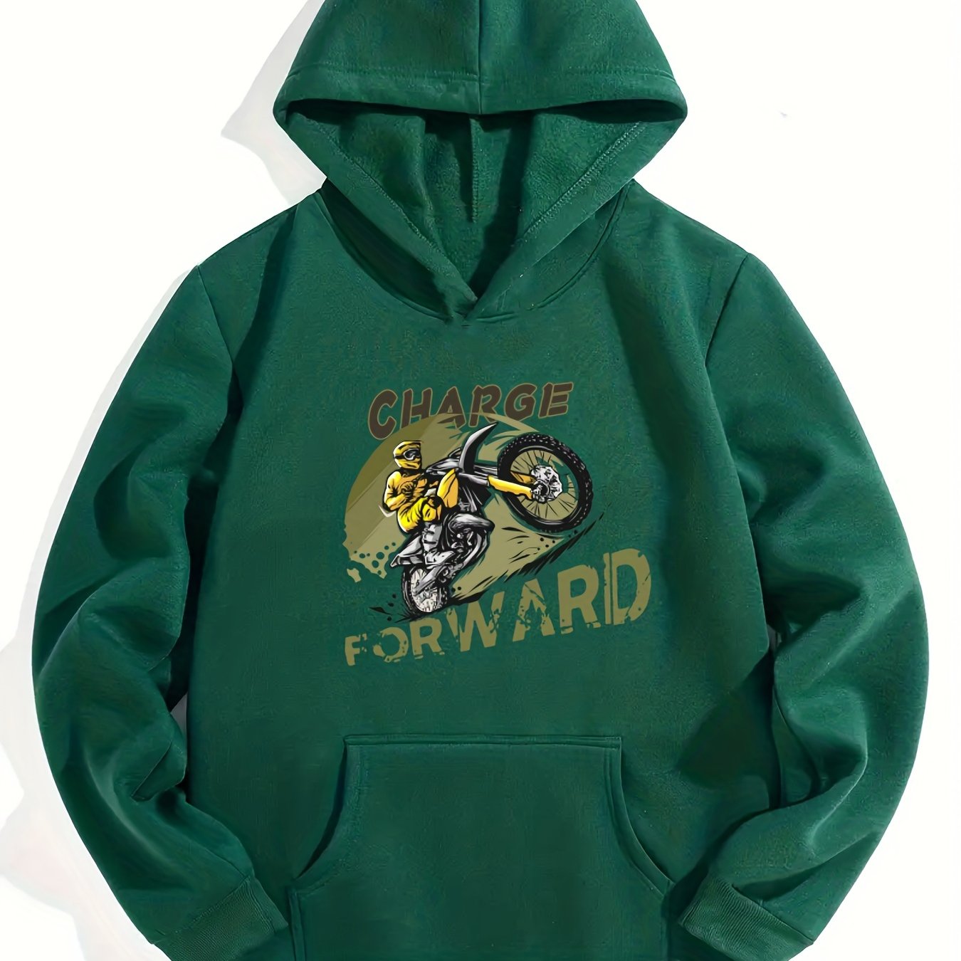 Motorcycle Rider Boys Hooded Sweatshirt