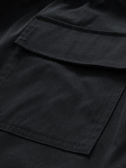 Men's Elastic Waist Drawstring Cargo Shorts for Summer