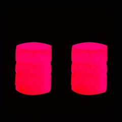 2PCS Bike Car Tire Valve Cap Glow in Dark Universal Valve Cap