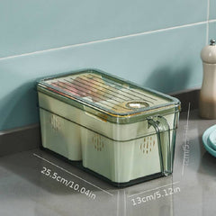 Vegetable Fruit Refrigerator Storage Box Drain Basket Containers