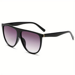 Vintage Flat Top Sunglasses Large Pilot Women Sun Shades UV400