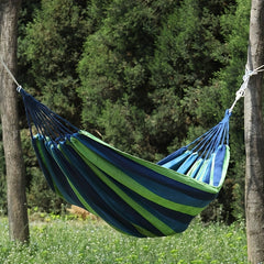 Portable Canvas Hammock for Camping & Dormitory Use, Anti Rollover