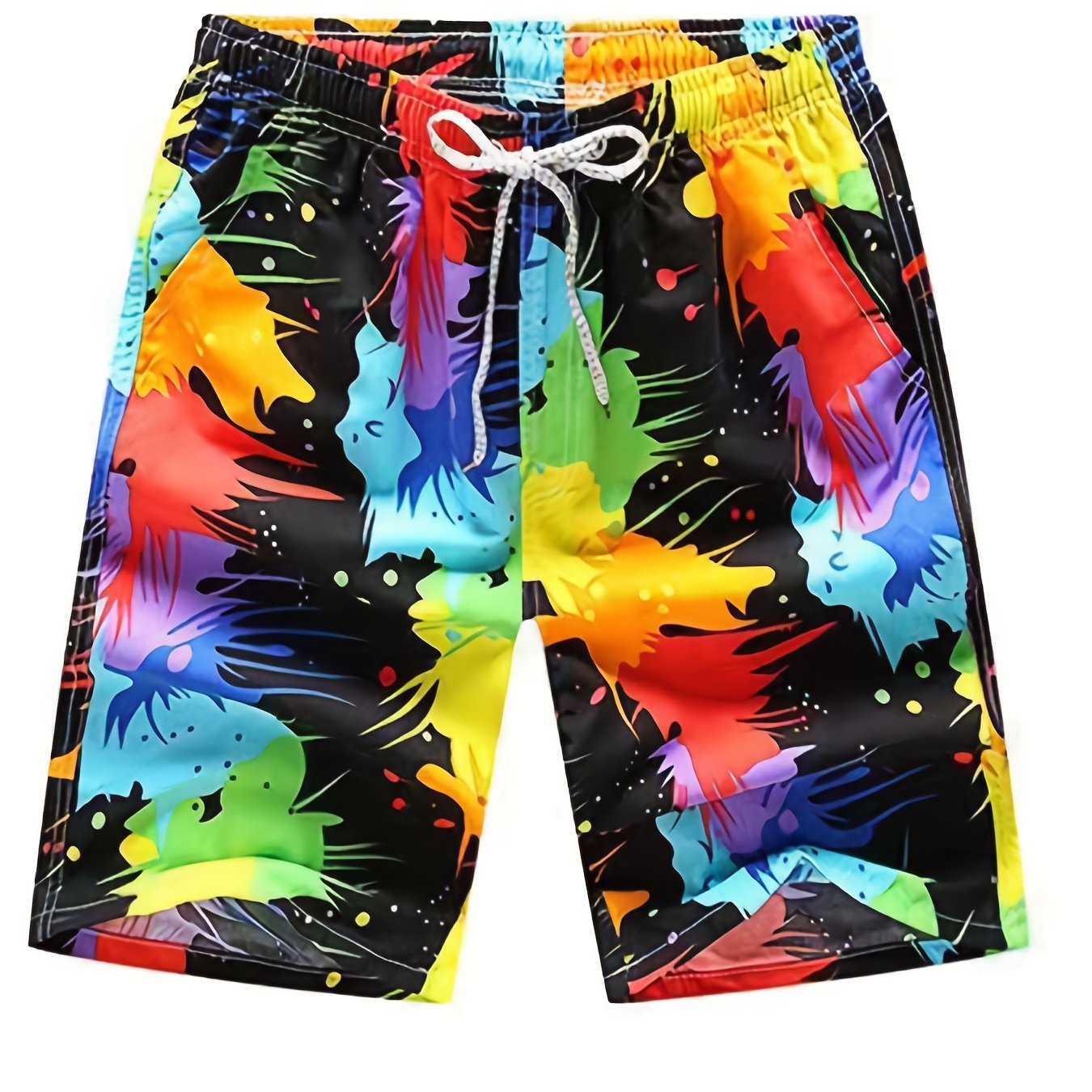 Multicolor Quick drying Mesh Lining Drawstring Swim Trunk Men's Swimwear Pants