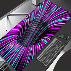 Colorful 3D Swirl Illusion HD Custom Mouse Pad Non-Slip Keyboard Game Mat