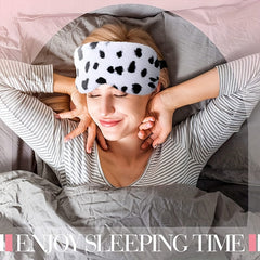 Colorful Leopard Printed Eye Mask for Travel Rest Nap Yoga