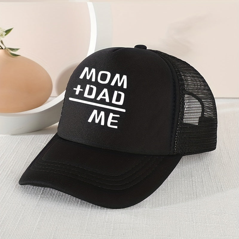 Casual MOM DAD ME Mesh Stitching Cap Sun Protection Comfortable